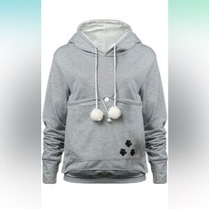 kangaroo pouch cat carrier hoodie - Large